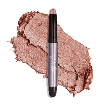 Eyeshadow 101 Cream-To-Powder Waterproof Shadow Stick – Rose Shimmer – Long-Lasting, Crease-Proof, Pearlescent Rose Shimmer Cream Eyeshadow with Built-In Smudger