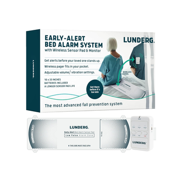 Wireless Sensor Pad & Pager with Pre-Alert Smart Technology – Fall Prevention & Safety Bed Alarm for Seniors and Dementia Patients