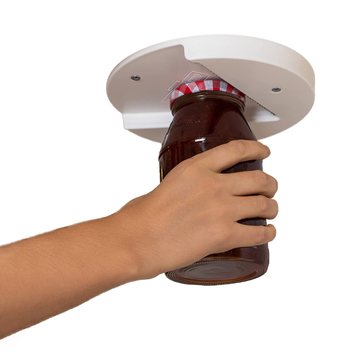 The Grip Jar Opener | Under Cabinet Lid & Bottle Opener – Easy for Seniors, Weak Hands & Arthritis