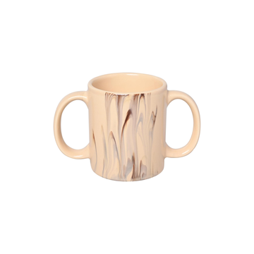 Dual Handle Mug – Double Grip Cup for Tremors, Arthritis & Weak Hands, 11.83oz (350ml) Cream