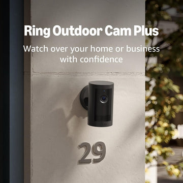 Introducing  Outdoor Cam Plus, Battery — Wide-Angle 2K Video with  Vision, Low-Light Sight for Full-Color Night Vision, Mount-Anywhere Versatility, Black