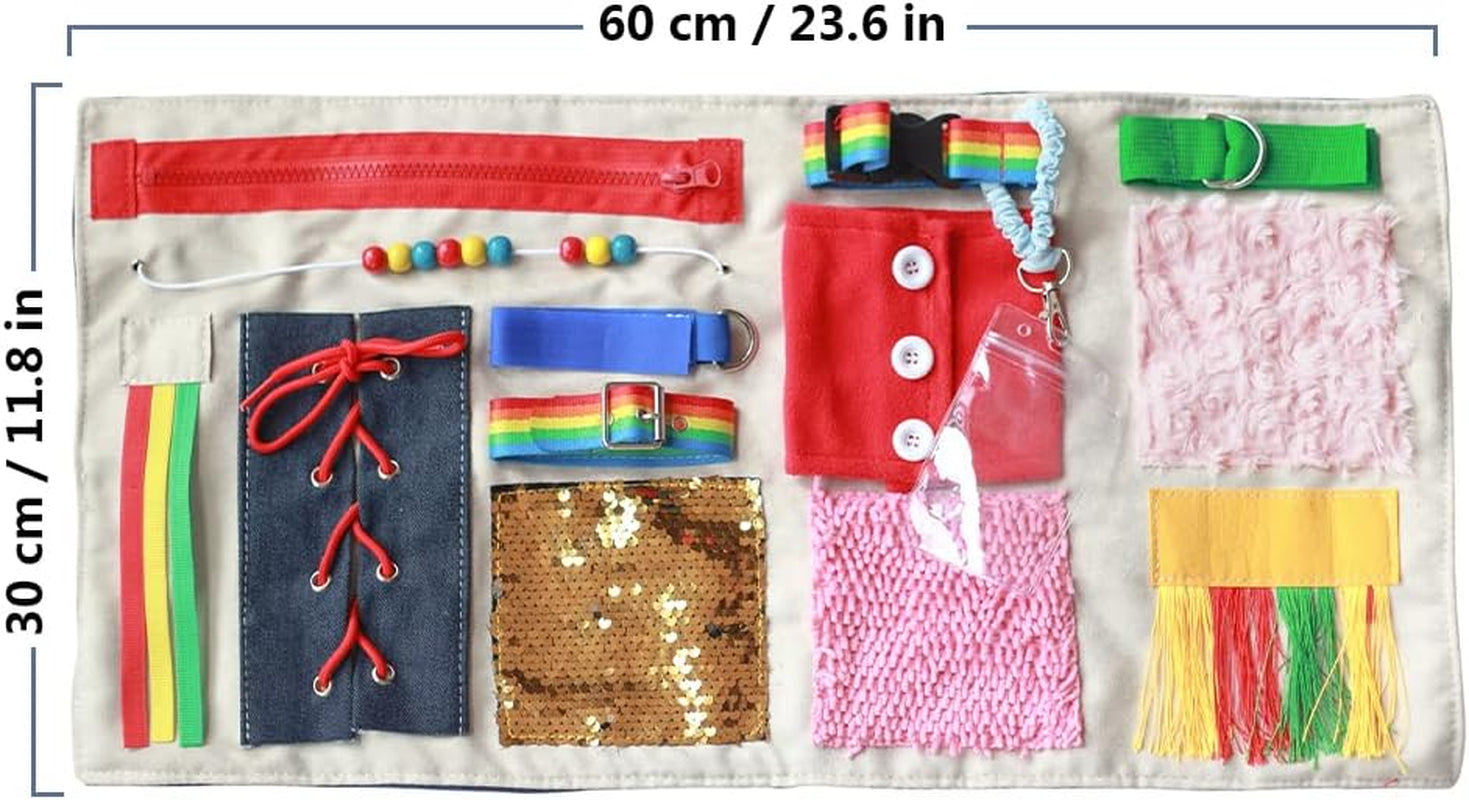 Fidget Blanket for Dementia Patients, Dementia Products for Elderly, Dementia Activities for Seniors, Alzheimers Toys, Gift for Elderly