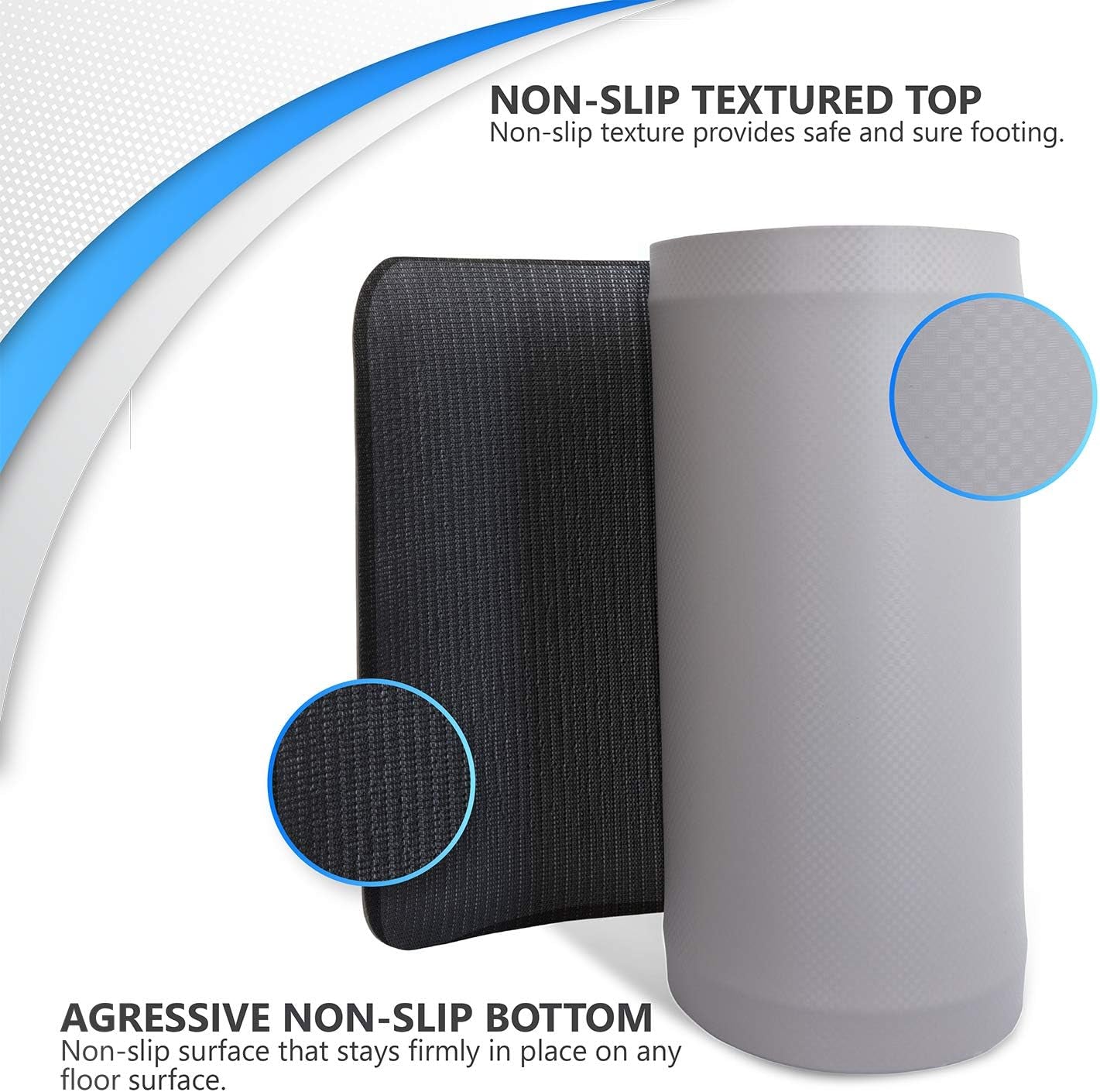 Bedside Fall Mat for Elderly - 70" X 24" Bi-Fold Design - Non-Slip, Impact-Absorbing Foam Mat for Fall Prevention and Floor Safety - Bedside Protection Cushion - 5-Pack for Seniors, Adults