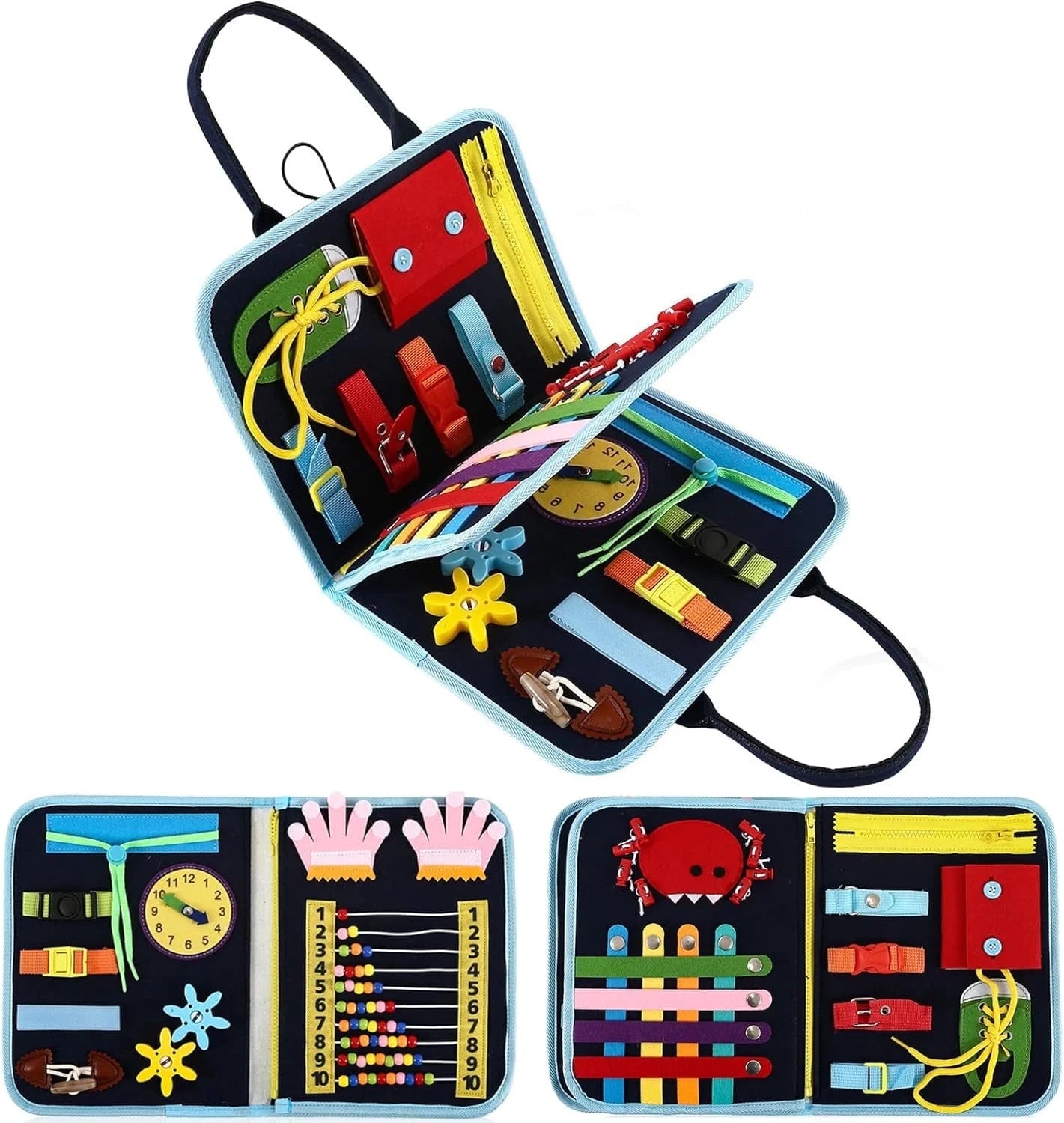 Fidget Blanket for Adults with Dementia,Dementia Activities for Seniors,Dementia Products for Elderly,Alzheimers Products,Alzheimers Activities,Toddler Busy Board,Autism Sensory Toys