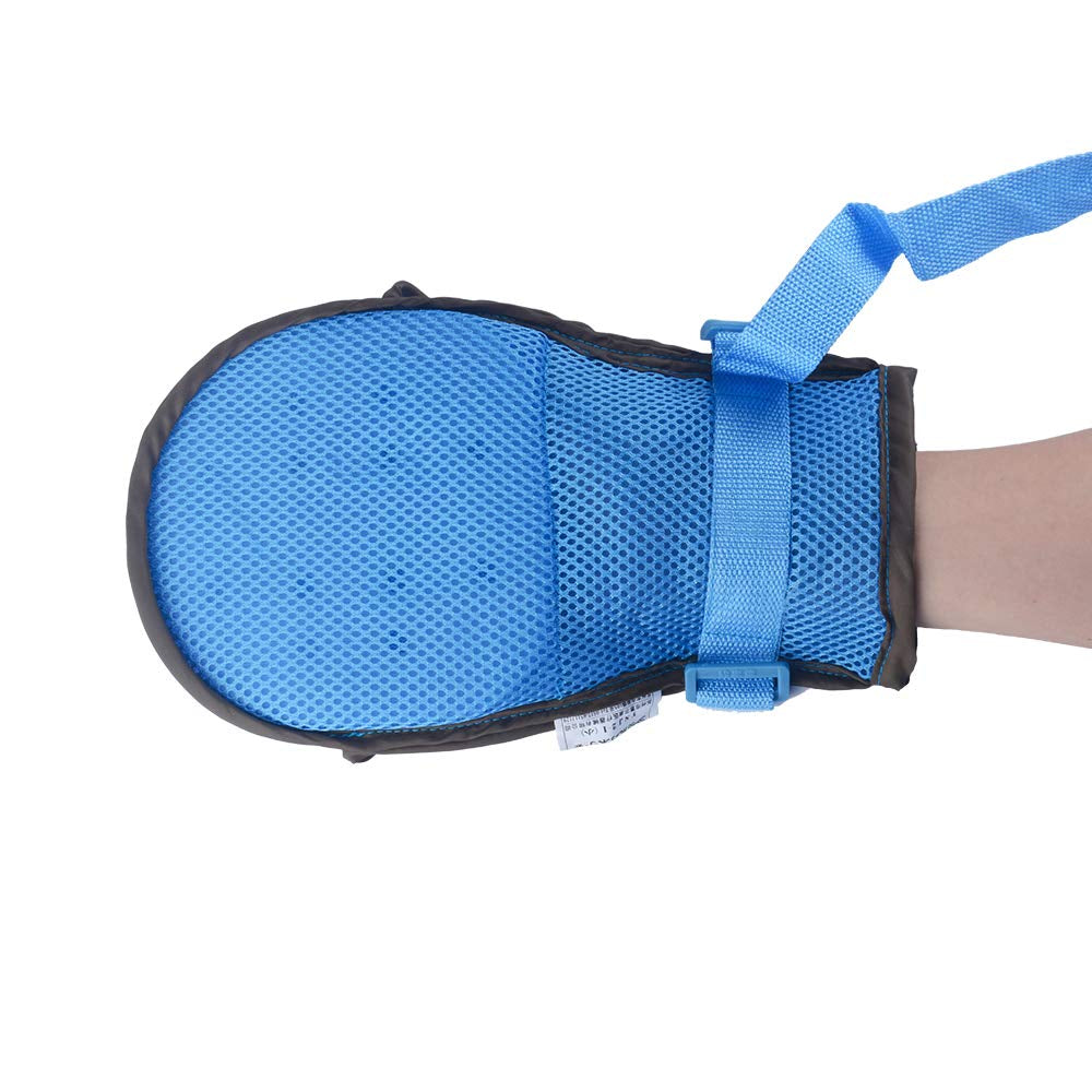 Hand Control Mitts Dementia Safety Restraint Gloves Hand Protectors Personal Safety Devices Finger Control Mitts, 1 Pair (S: 26Cm)