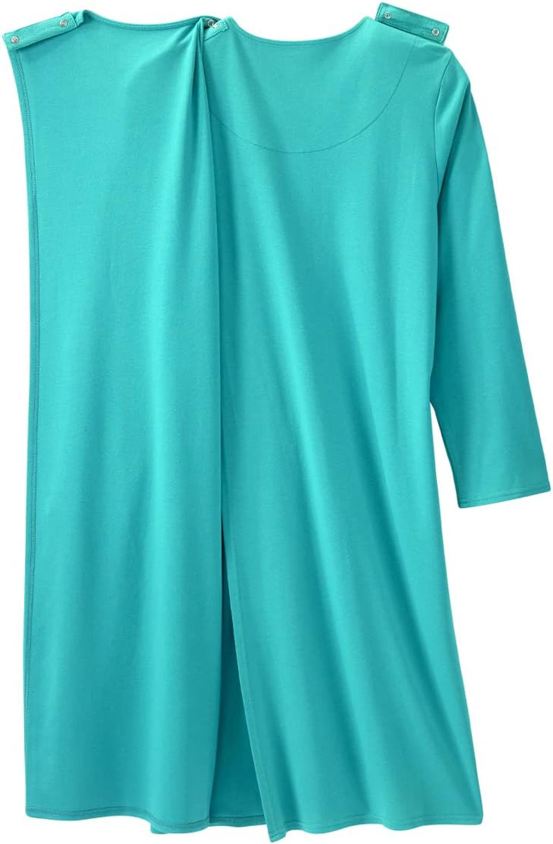 Silverts Open-Back Hospital Gowns for Women – Comfortable, Dignified, Easy Dressing for Seniors & Patients - Lace Trim