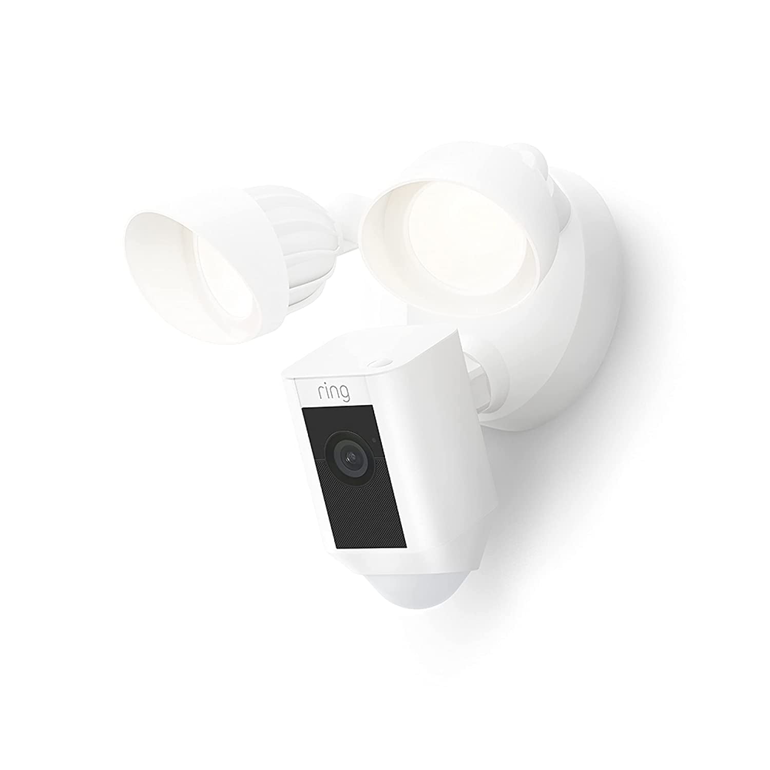 Floodlight Cam Wired plus — Outdoor Home or Business Security with Motion-Activated 1080P HD Video and Floodlights, (2021 Release) White