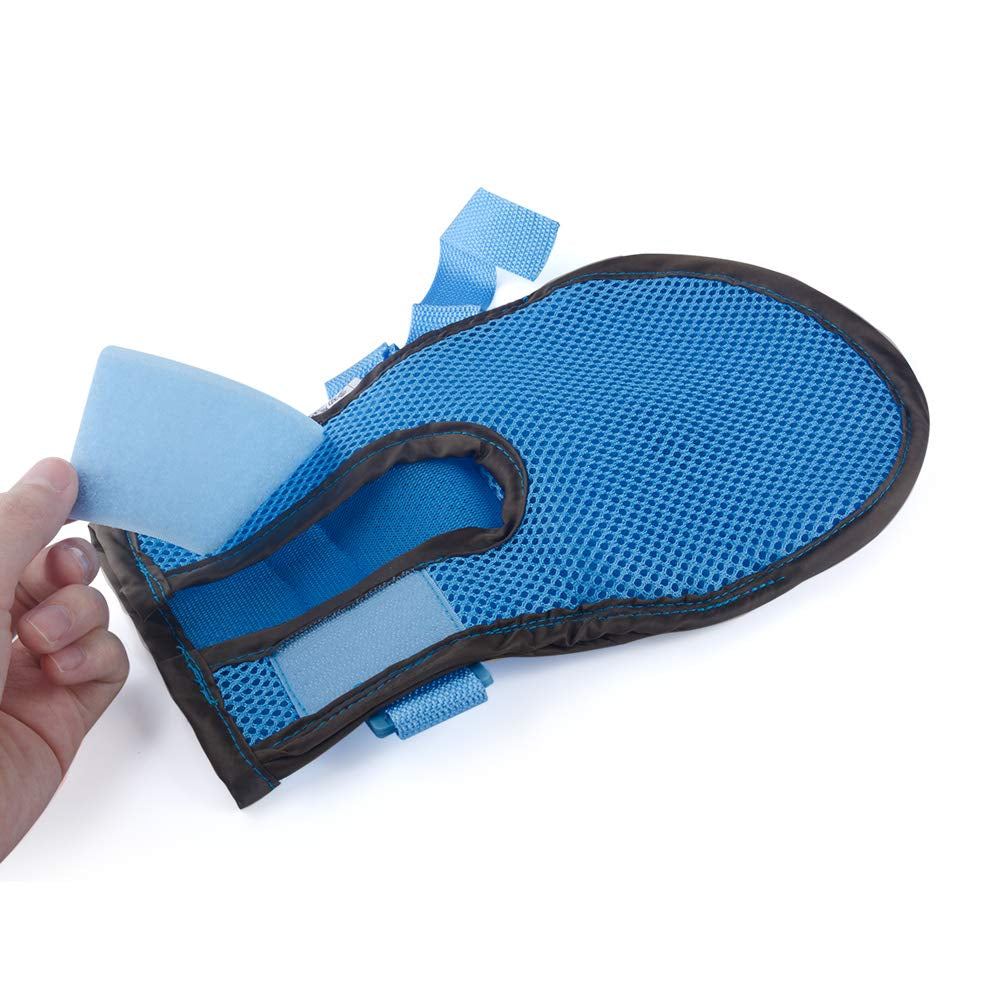 Hand Control Mitts Dementia Safety Restraint Gloves Hand Protectors Personal Safety Devices Finger Control Mitts, 1 Pair (S: 26Cm)