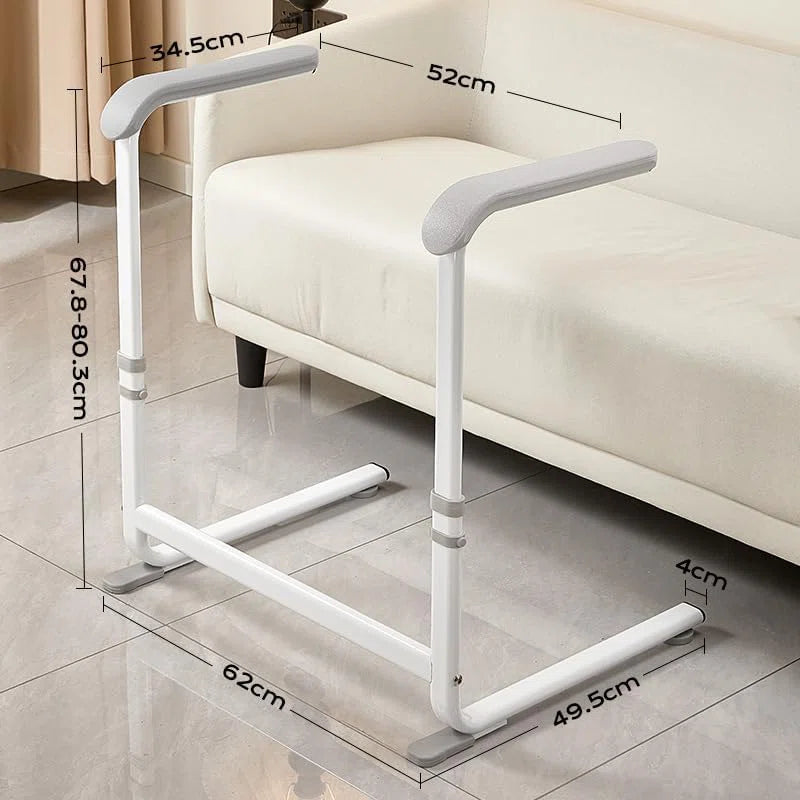Stand Assist, Chair Lift Assist Devices for Seniors Elderly, 68-80Cm Adjustable Height Couch Stand Assist with Soft Handle, 52Cm Width Safety Mobility Standing Aid Rail, Sturdy&Lightweight Aluminum
