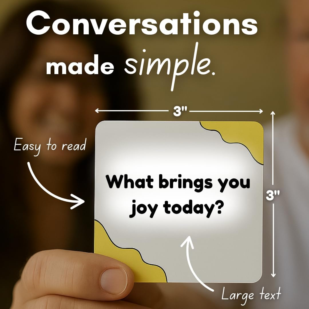 Share a Moment Conversation Cards | Dementia Activities for Seniors | Alzheimer’S & Dementia Conversation Cards | Great for Individuals Living with Dementia, Families and Caregivers