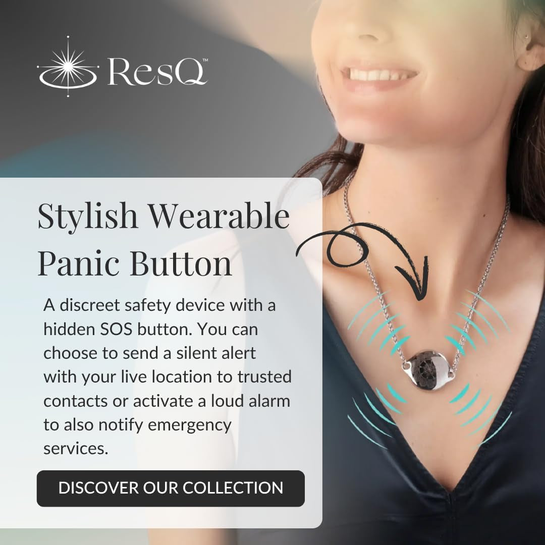 Jewelry, Shakti Smart Bluetooth Safety Necklace, Discreet Wearable Safety Device - GPS Location Tracking, Audio Recording, One Touch Activation