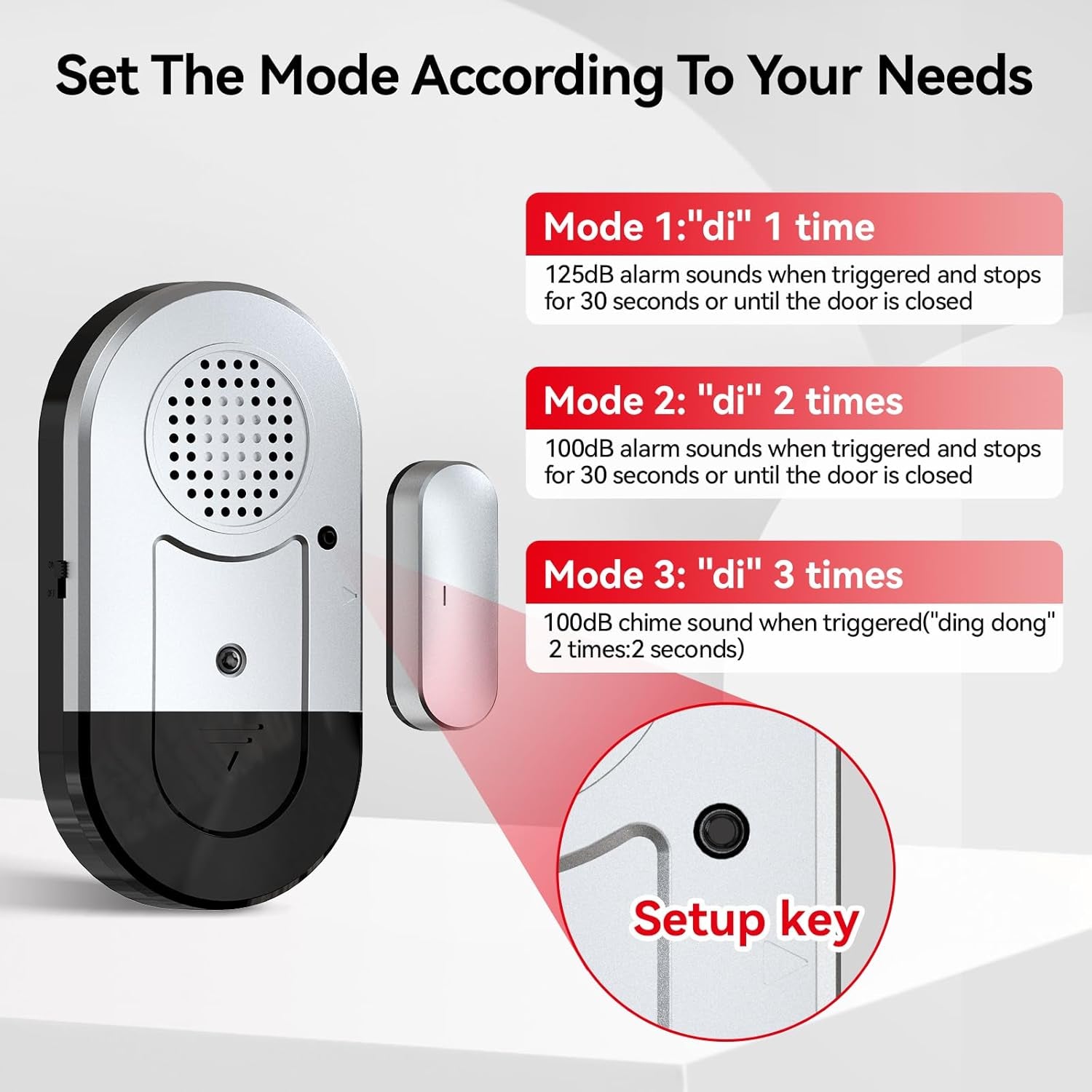 Door Alarms When Opened,Door Window Alarm Sensors for Kids Safety/Home Security/Pool/Garage/Dementia/Toddler/Travel Security,Easy to Install,Volume Control/Loud Alert,Long Battery Life,8 Pack