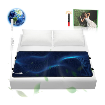 Grounding Mattress Pad with Cord – Queen Size Grounding Mat for Bed, Improves Sleep & Stress Relief