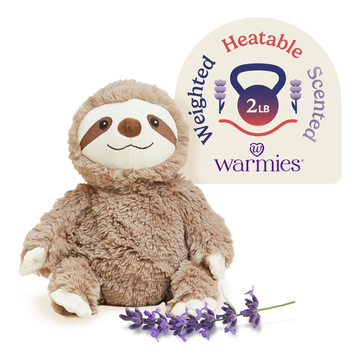 Microwavable Weighted Stuffed Animal Sloth – Heated Plush Toy for Warmth, Comfort & Anxiety Relief, Soft Cuddly Gift for Kids & Toddlers