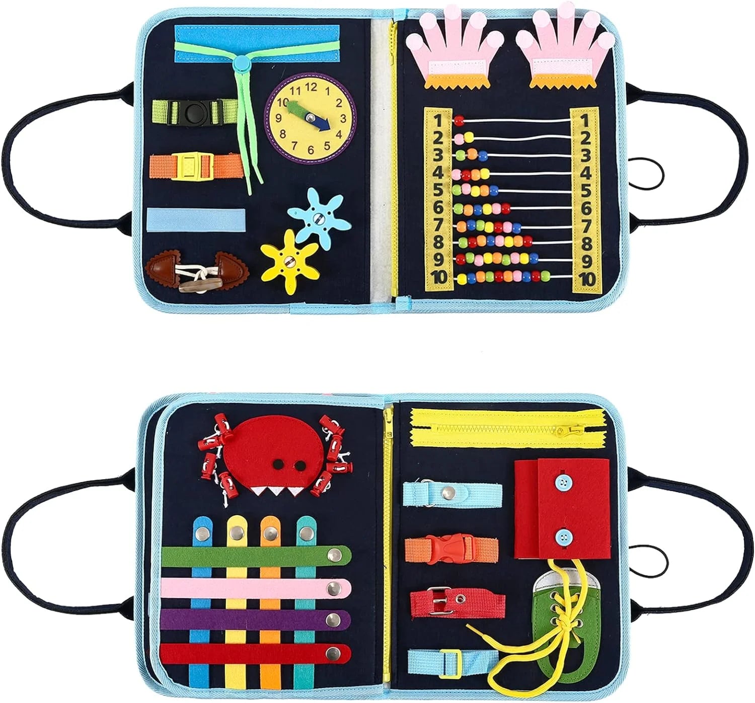 Fidget Blanket for Adults with Dementia,Dementia Activities for Seniors,Dementia Products for Elderly,Alzheimers Products,Alzheimers Activities,Toddler Busy Board,Autism Sensory Toys