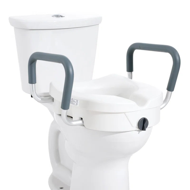 Raised Toilet Seat, 5" Height Raised, 350 Lbs Weight Capacity