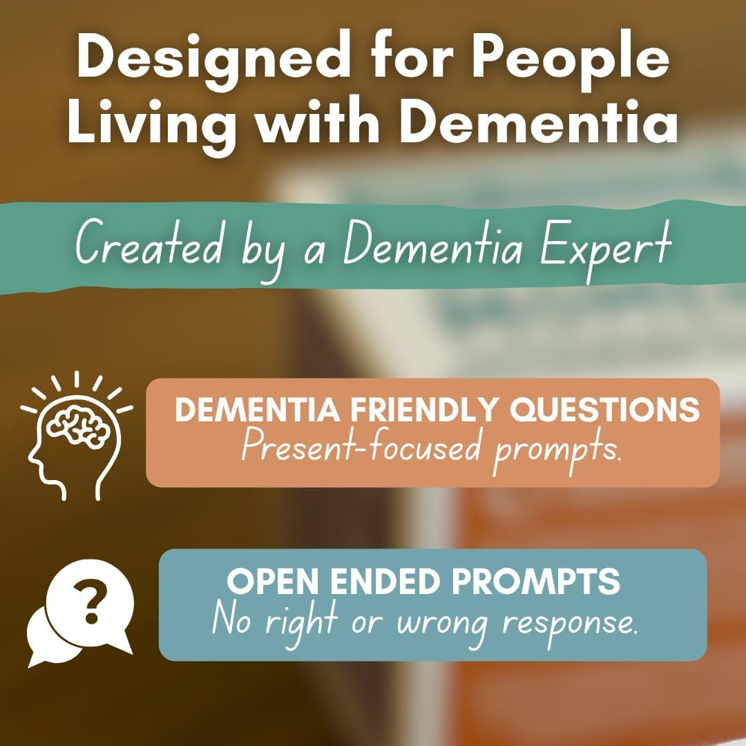 Share a Moment Conversation Cards | Dementia Activities for Seniors | Alzheimer’S & Dementia Conversation Cards | Great for Individuals Living with Dementia, Families and Caregivers