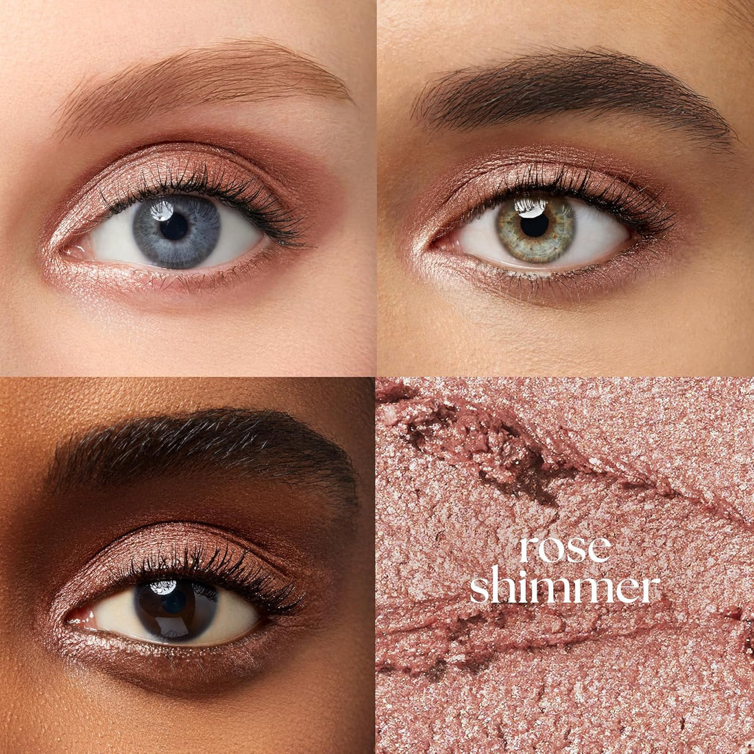 Eyeshadow 101 Cream-To-Powder Waterproof Shadow Stick – Rose Shimmer – Long-Lasting, Crease-Proof, Pearlescent Rose Shimmer Cream Eyeshadow with Built-In Smudger