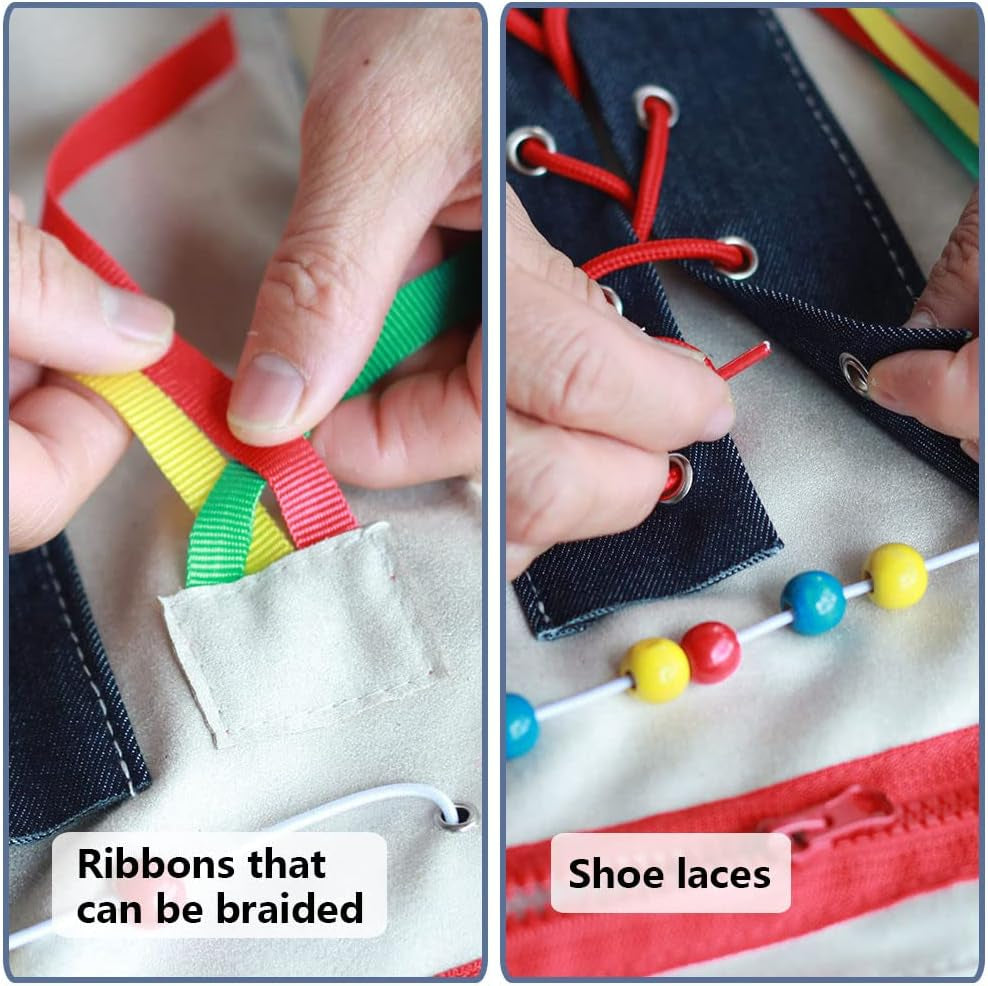Fidget Blanket for Dementia Patients, Dementia Products for Elderly, Dementia Activities for Seniors, Alzheimers Toys, Gift for Elderly