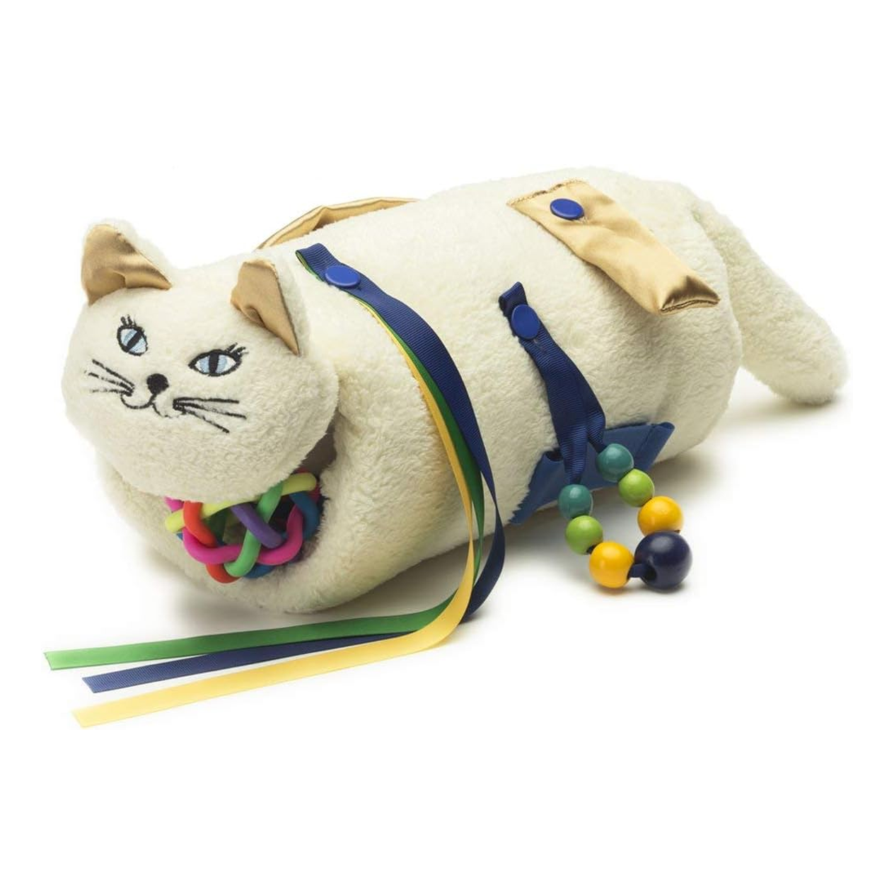 Premium Dementia Activities for Seniors – Alzheimer’s Products & Sensory Comfort Toy for Elderly (Cream Cat)