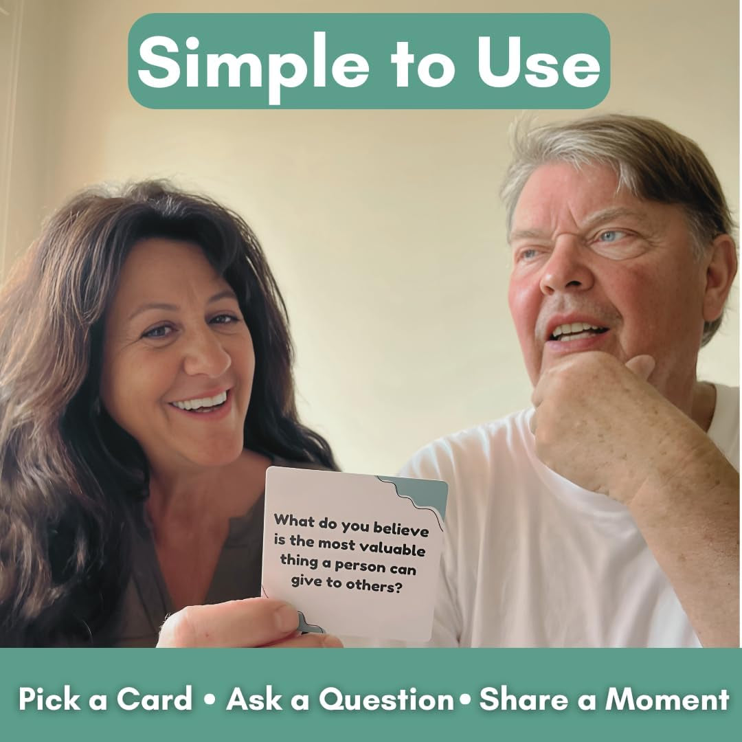 Share a Moment Conversation Cards | Dementia Activities for Seniors | Alzheimer’S & Dementia Conversation Cards | Great for Individuals Living with Dementia, Families and Caregivers