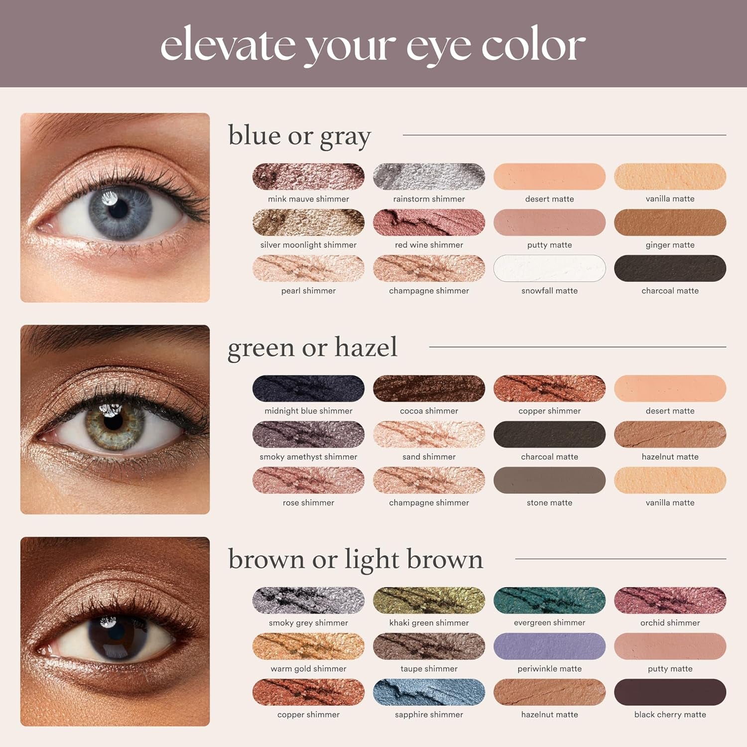 Eyeshadow 101 Cream-To-Powder Waterproof Shadow Stick – Rose Shimmer – Long-Lasting, Crease-Proof, Pearlescent Rose Shimmer Cream Eyeshadow with Built-In Smudger