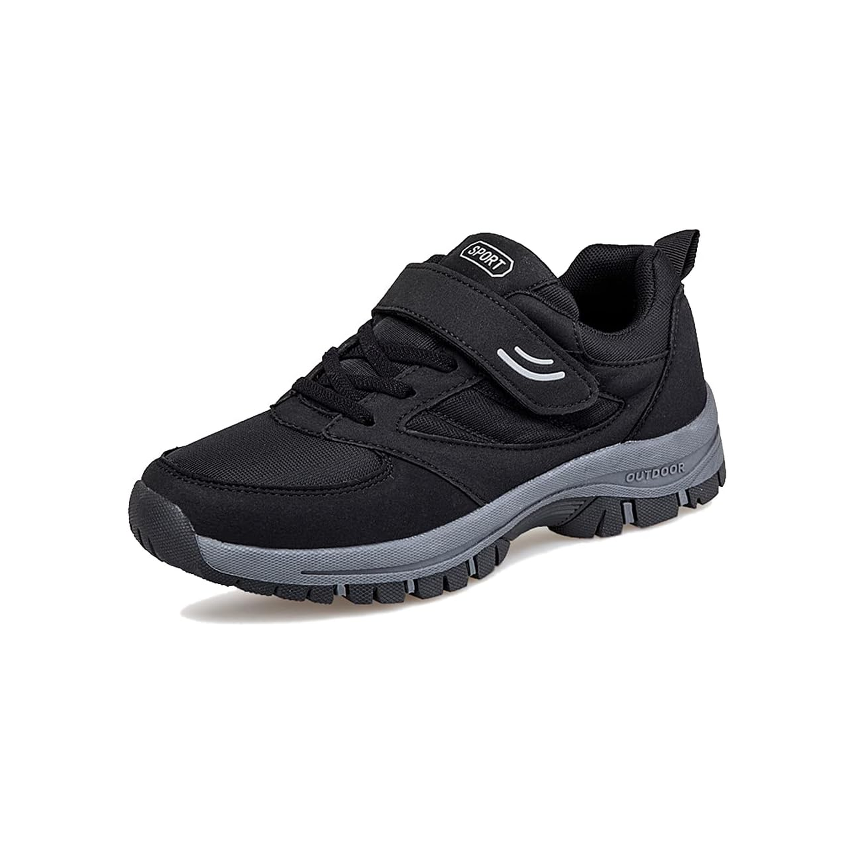 Men’s Comfortable Walking Shoes | Non-Slip Safety Sneakers for Elderly with Easy Strap Closure