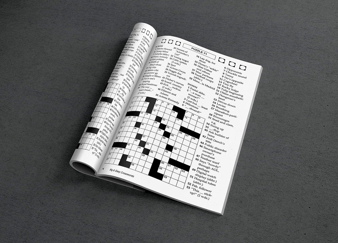 KAPPA Super Saver LARGE PRINT Crosswords Puzzle Pack-Set of 6 Full Size Books