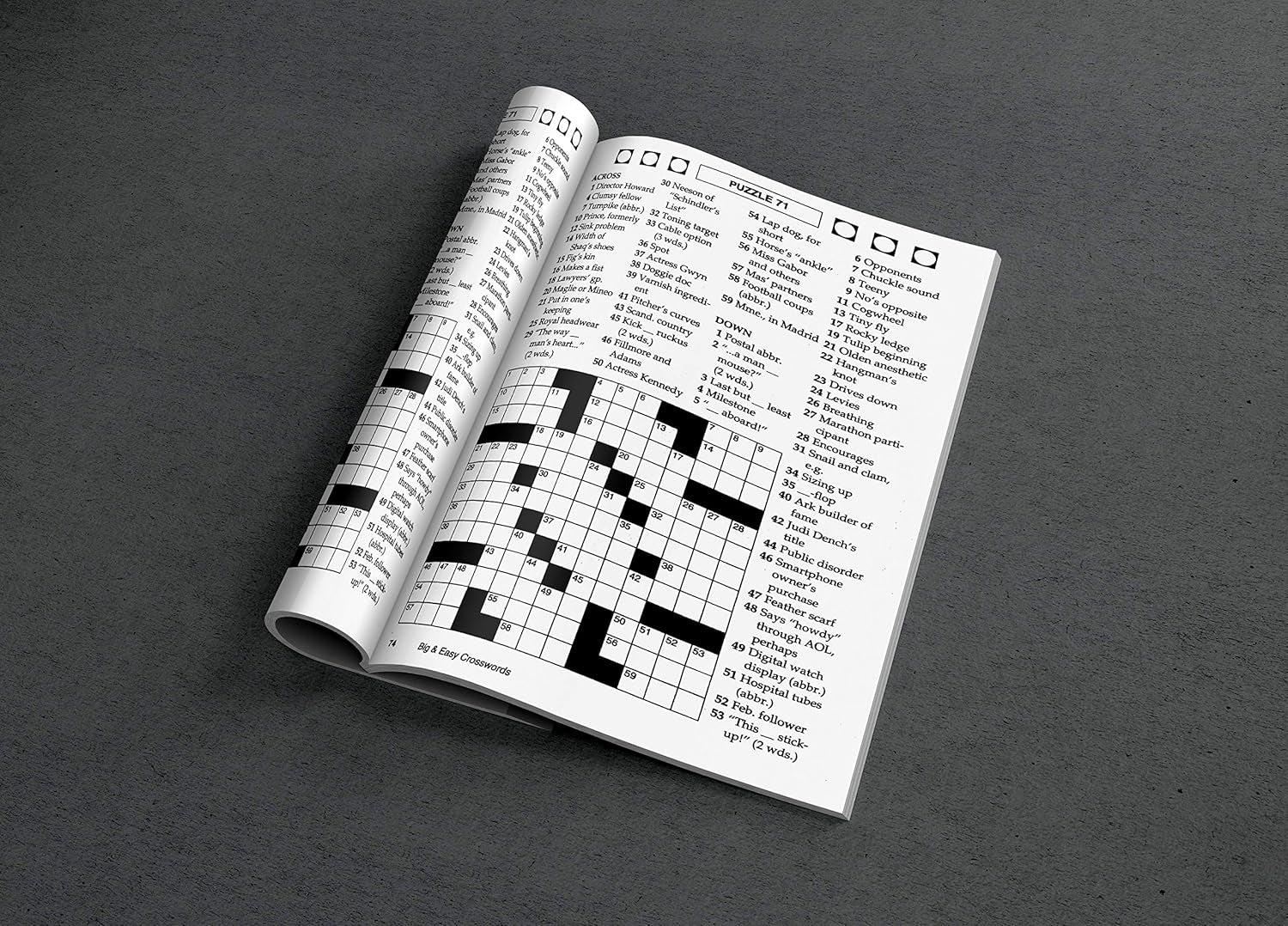 KAPPA Super Saver LARGE PRINT Crosswords Puzzle Pack-Set of 6 Full Size Books