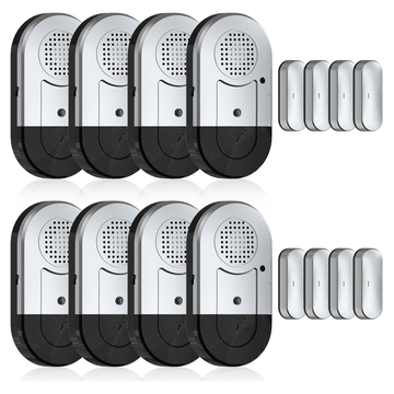 Door & Window Alarm Sensors – Easy Install Security Alerts for Home, Kids, Pool, Dementia & Travel Safety (8-Pack)