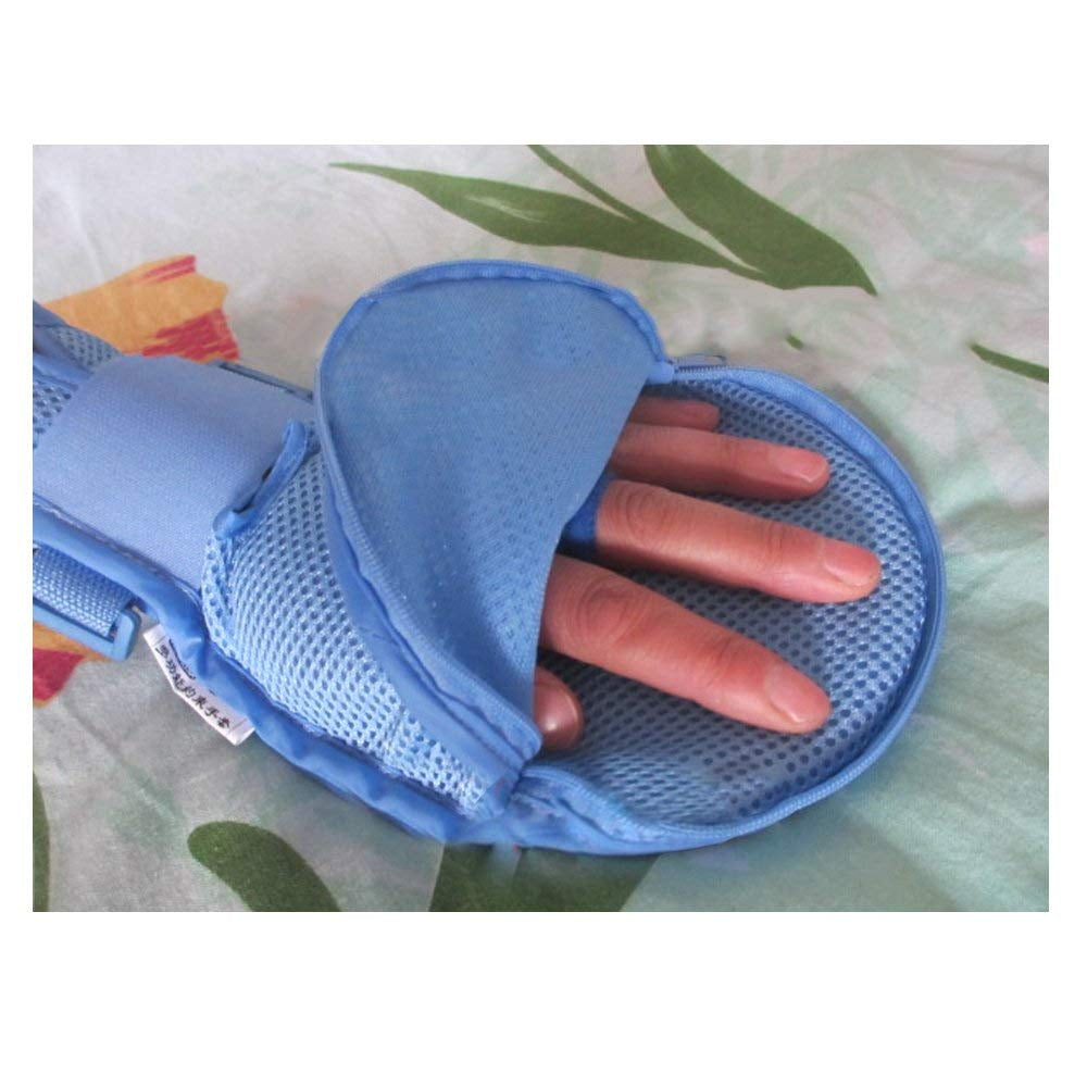 Hand Control Mitts Dementia Safety Restraint Gloves Hand Protectors Personal Safety Devices Finger Control Mitts, 1 Pair (S: 26Cm)