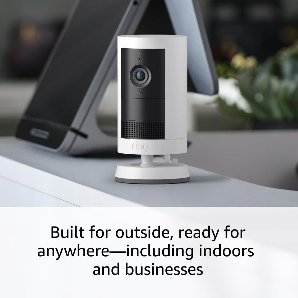 Introducing  Outdoor Cam Plus, Battery — Wide-Angle 2K Video with  Vision, Low-Light Sight for Full-Color Night Vision, Mount-Anywhere Versatility, Black