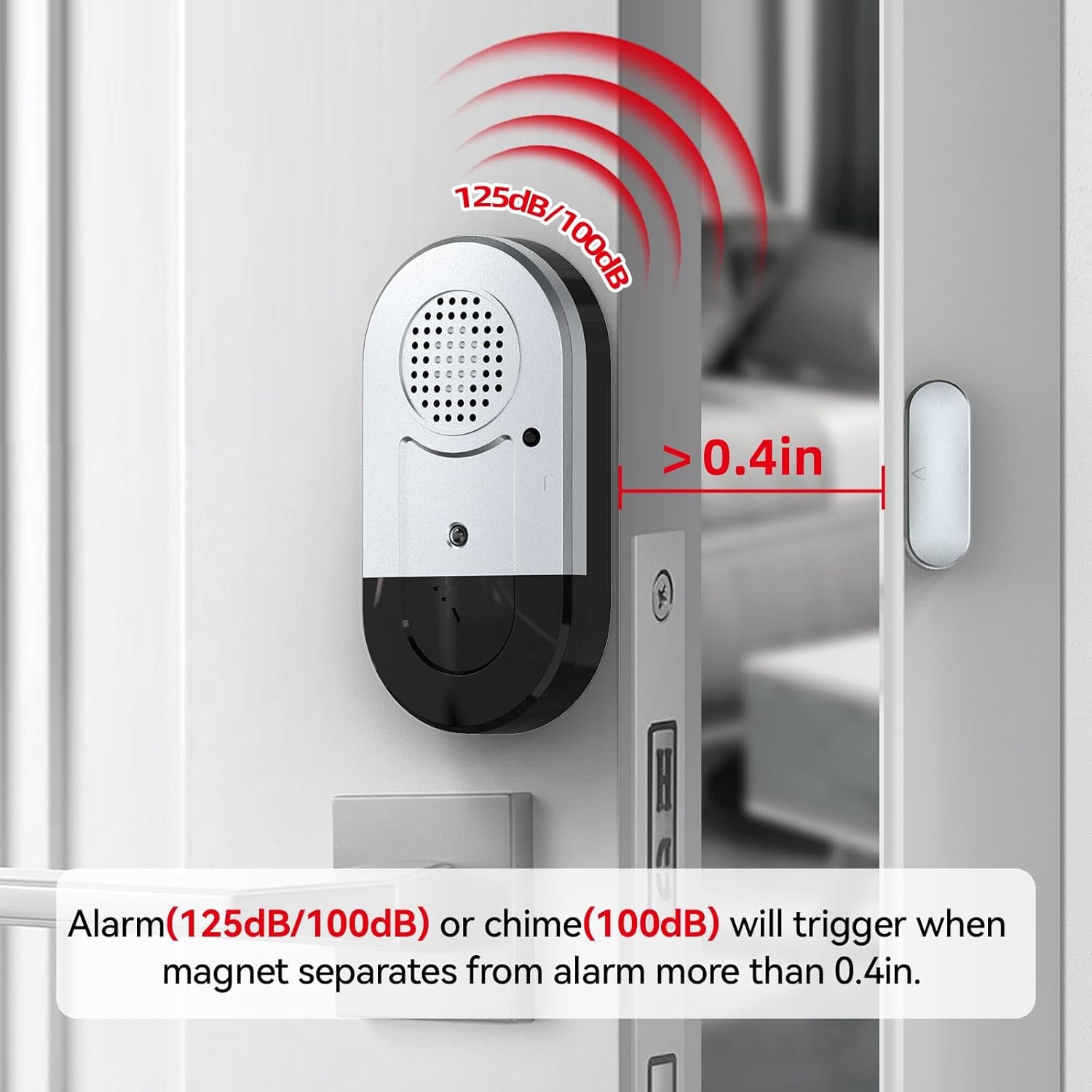 Door Alarms When Opened,Door Window Alarm Sensors for Kids Safety/Home Security/Pool/Garage/Dementia/Toddler/Travel Security,Easy to Install,Volume Control/Loud Alert,Long Battery Life,8 Pack
