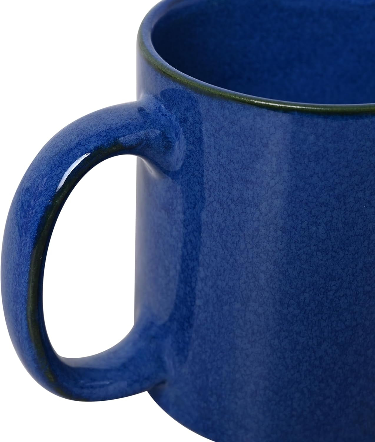 Dual Handle Mug (Double Grip Mug) to Aid Tremors, 11.83 US Fl. Oz. (350 Ml) (Elegant Blue)