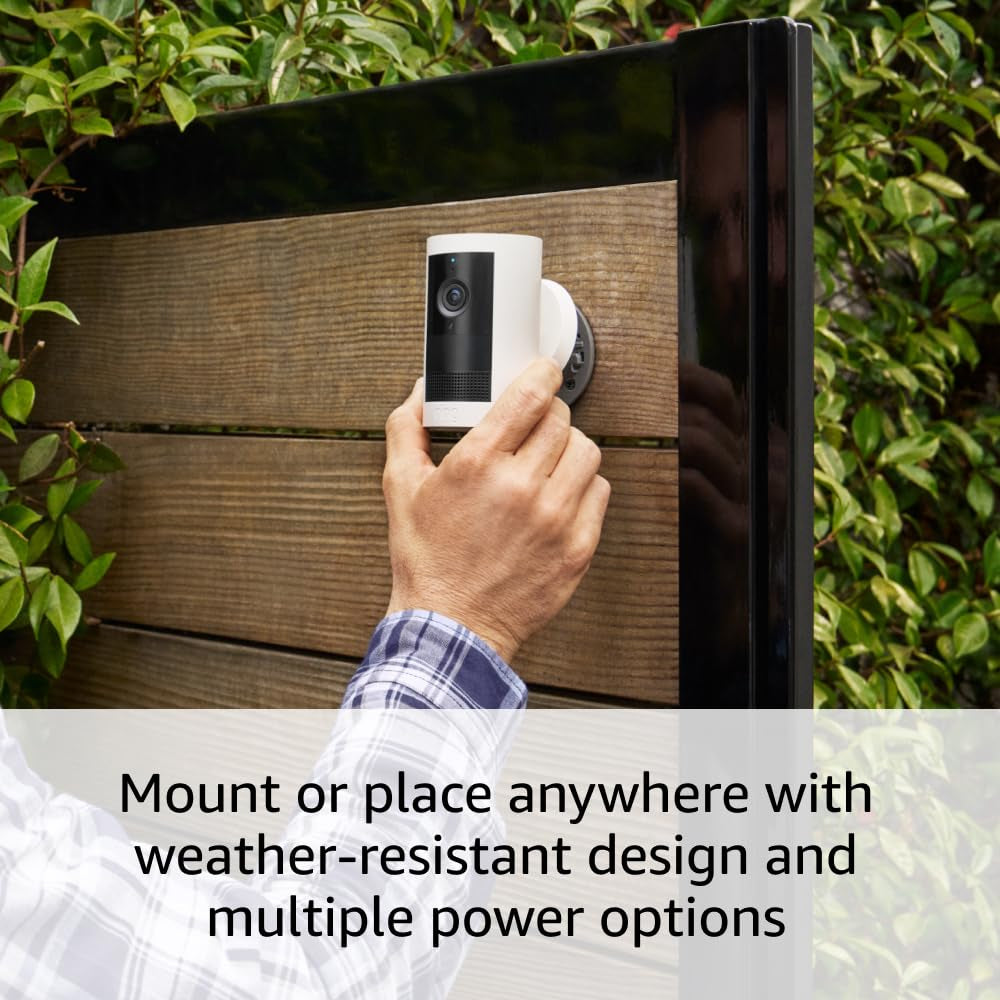 Introducing  Outdoor Cam Plus, Battery — Wide-Angle 2K Video with  Vision, Low-Light Sight for Full-Color Night Vision, Mount-Anywhere Versatility, Black