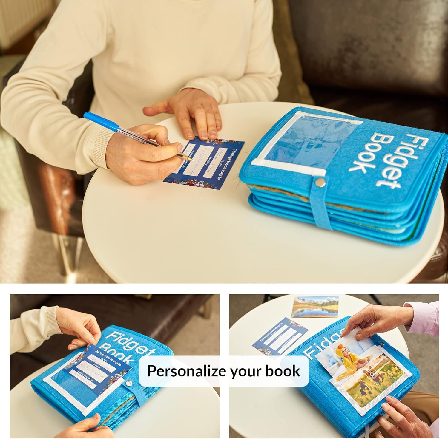 Fidget Book for Elderly | Fidget Blanket for Dementia | Dementia Products for Elderly | Gift and Activities for Seniors with Alzheimer’S | Sensory Fidget Toys