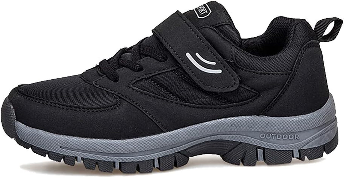 Men'S Comfortable Walking Shoes Non-Slip Safety Casual Sneakers for Elderly Strap Closure