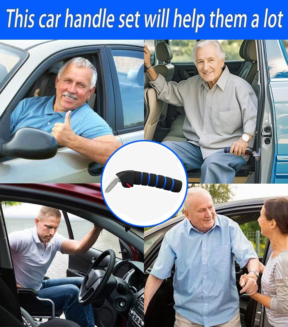 Car Door Handle for Elderly Car Assist Support Handle Multifunction Car Door Latch Bar for Seniors and Handicapped