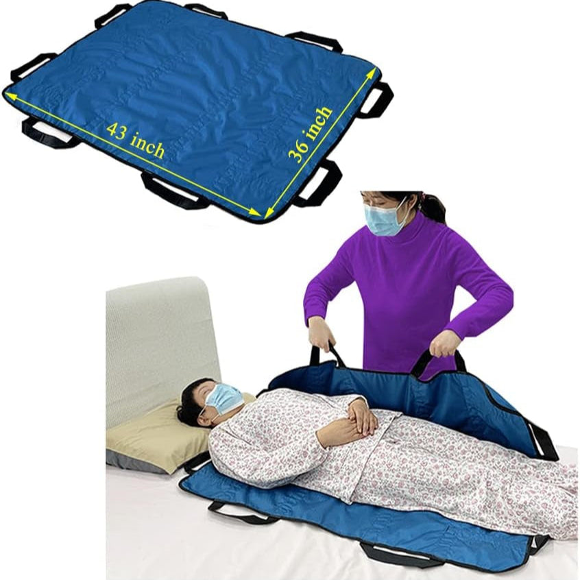 Bed Positioning Pad Transfer Board with Handles Draw Sheets for Hospital Bed Sli